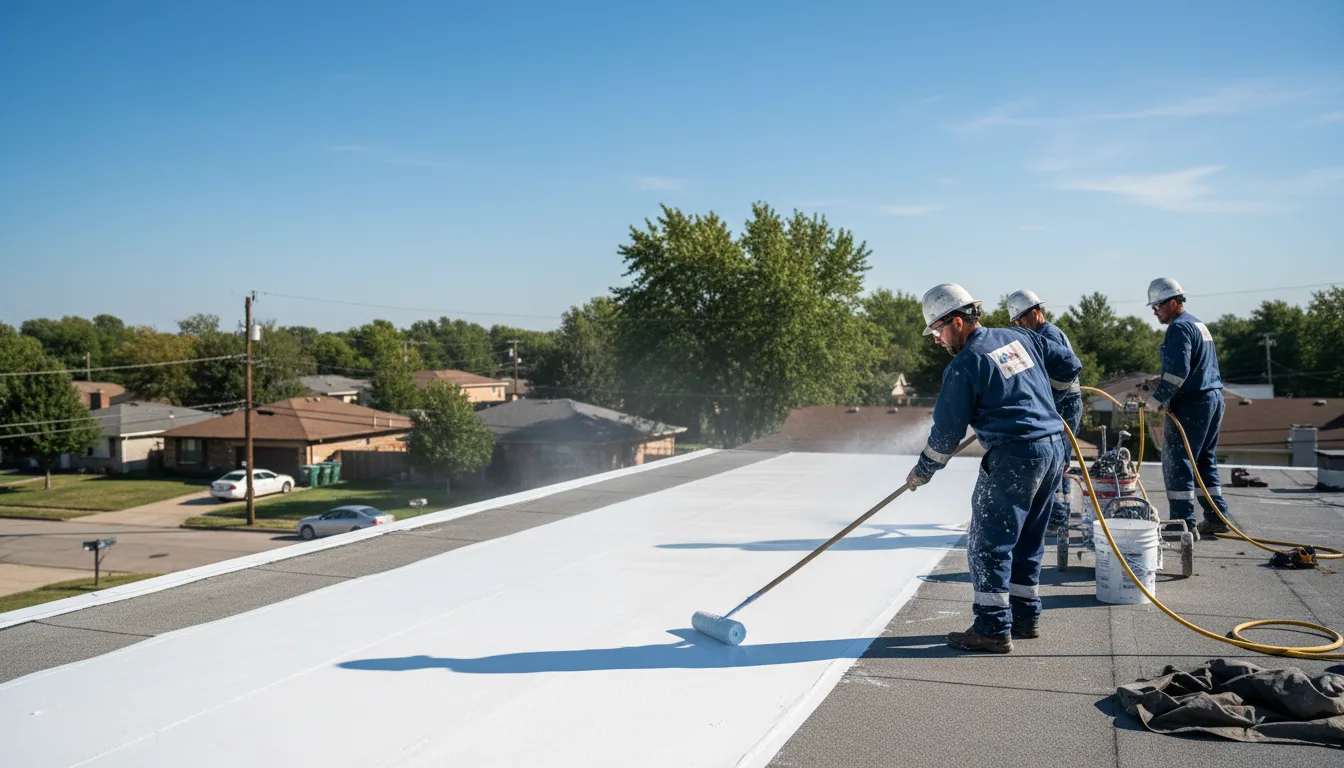 Commercial roof coating in Theodosia, MO near me